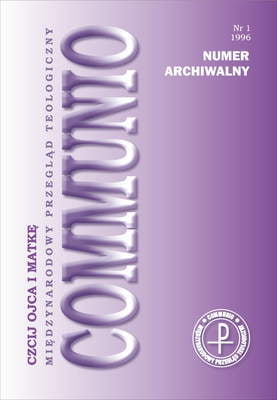 Zdjęcie do “Communio (1/1996)”.