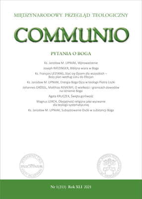 Zdjęcie do “Communio (1/2021)”.