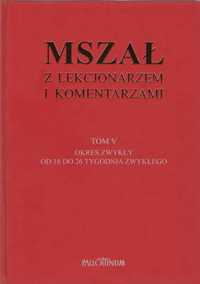 Zdjęcie do “MSZAŁ Z LEKCJONARZEM{} I KOMENTARZAMI”.
