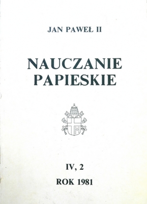 Nauczanie papieskie 1981 Tom IV/2 B